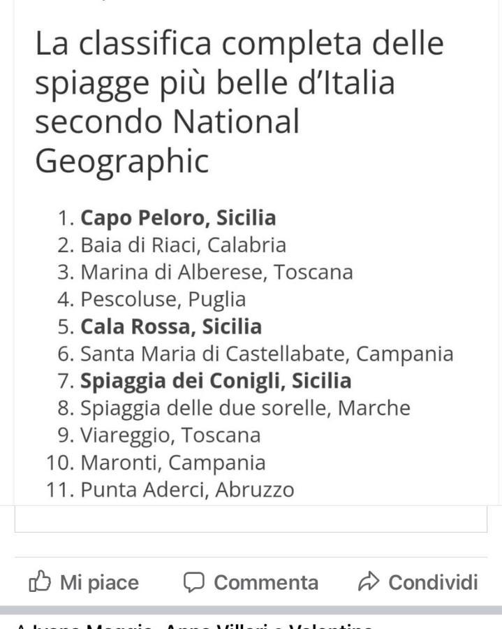 Tra Mare E Lago Torre di Faro Buitenkant foto